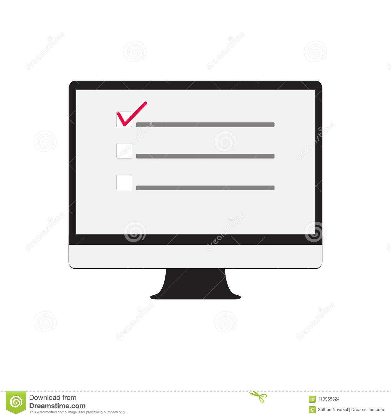 1300x1390 Online Business T Form Survey On Computer And Questionnaire Icon