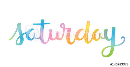 500x257 Saturday Hand Lettering Icon