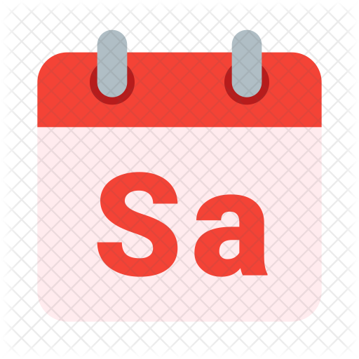 512x512 Saturday Icon Of Flat Style