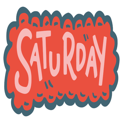 512x512 Color Sticker Saturday Icon