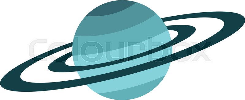 800x326 Saturn Icon Isolated On White Stock Vector Colourbox