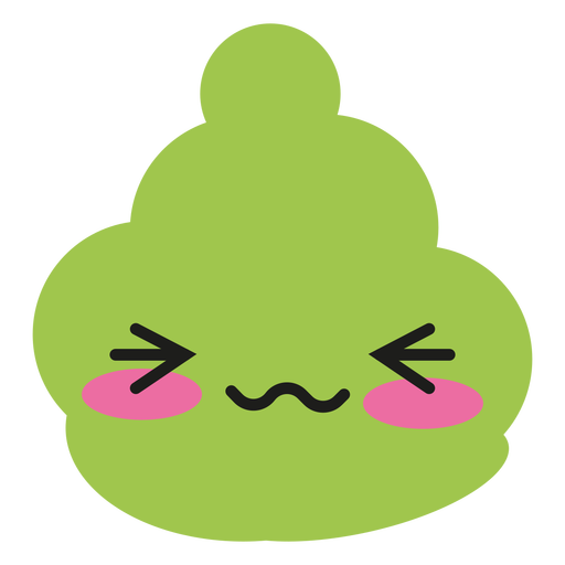 512x512 Kawaii Face Wasabi Sauce Icon