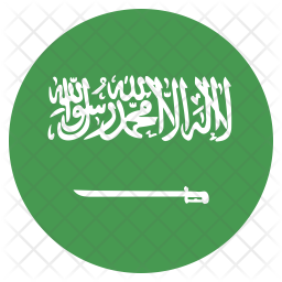 256x256 Saudi Arabia Flag Icon Of Flat Style