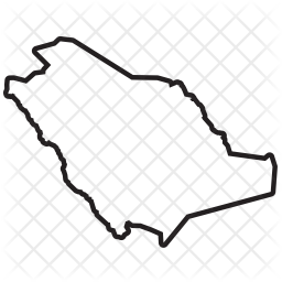 256x256 Saudi Arabia Icon Of Line Style