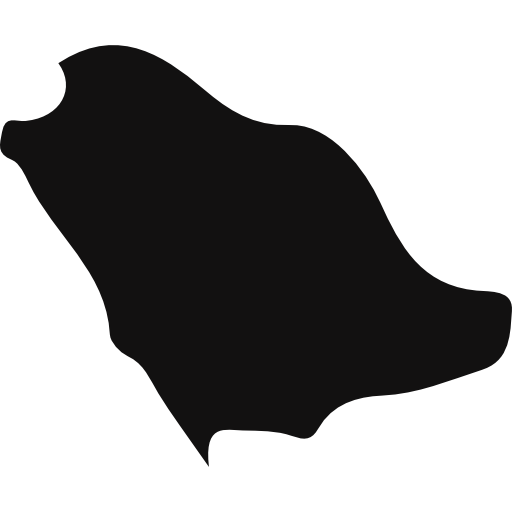 512x512 Saudi Arabia Country Map Black Shape Icons Free Download