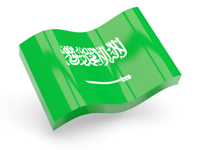 640x480 Glossy Wave Icon Illustration Of Flag Of Saudi Arabia