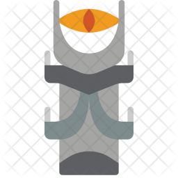 256x256 Sauron Icon Of Flat Style