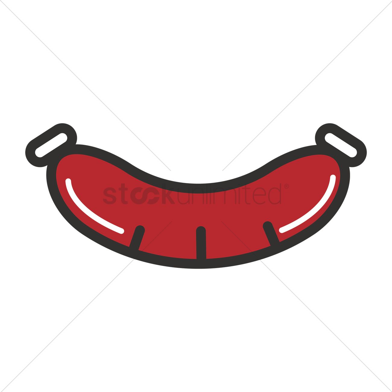 1300x1300 Sausage Icon Vector Image