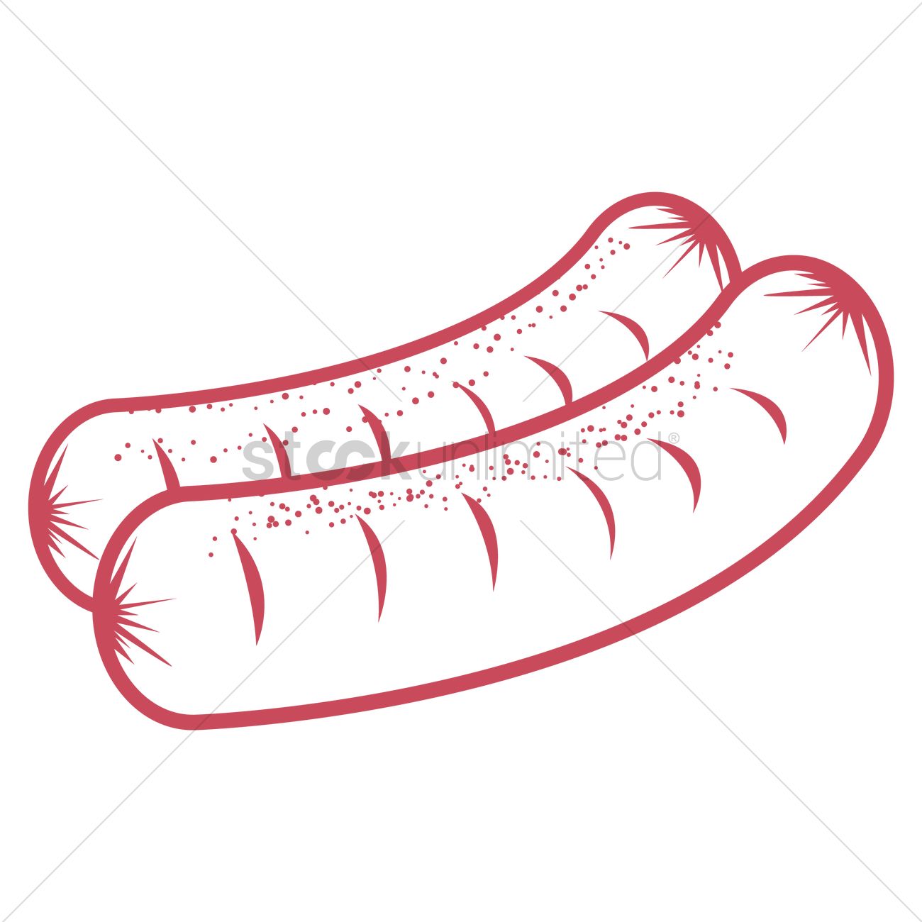 1300x1300 Sausage Icon Vector Image