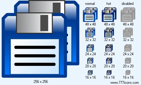 464x280 Save All Icon Design Icon Set