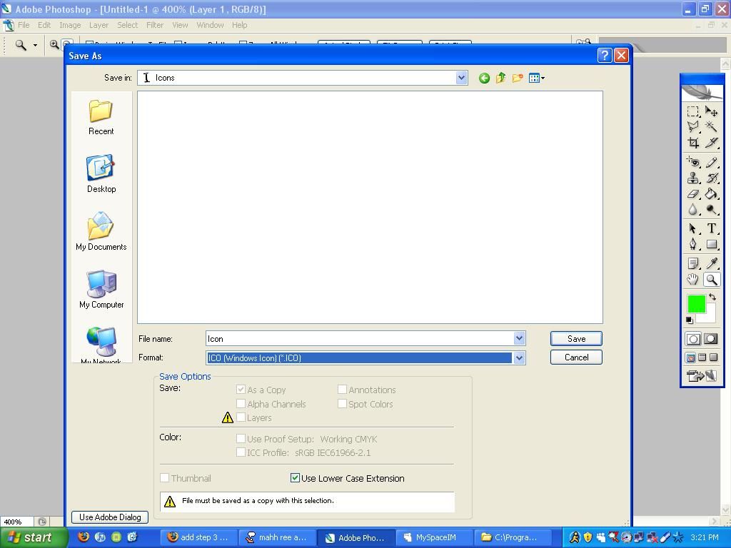 1024x768 Make Windows Icon With Photoshop Steps