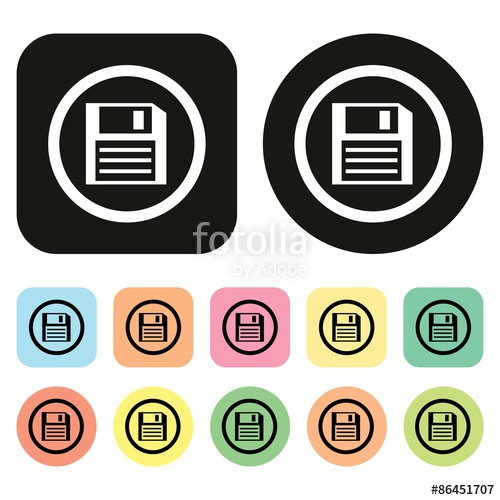 500x500 Save Icon Save Icon Save Button Tool Bar Icon Vector
