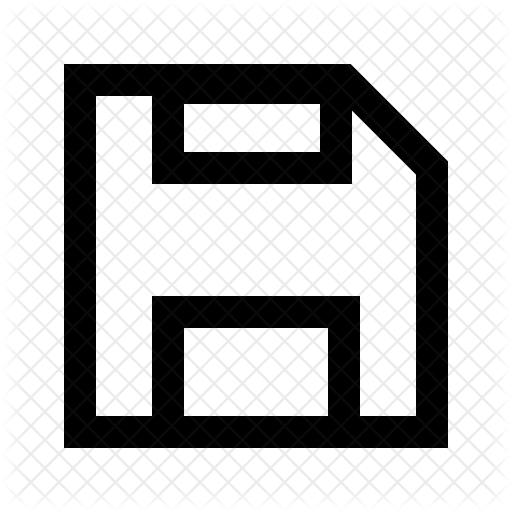 512x512 Save Icon Of Line Style