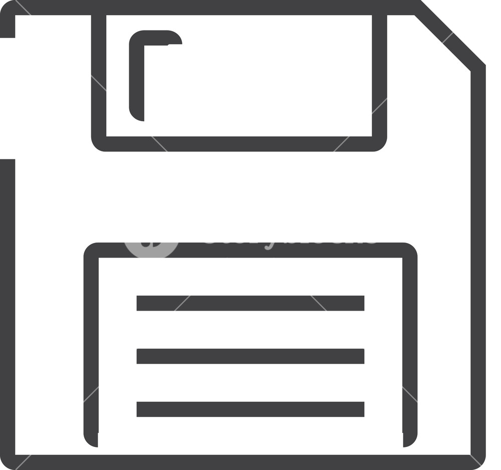 1000x938 Save Minimal Icon Royalty Free Stock Image