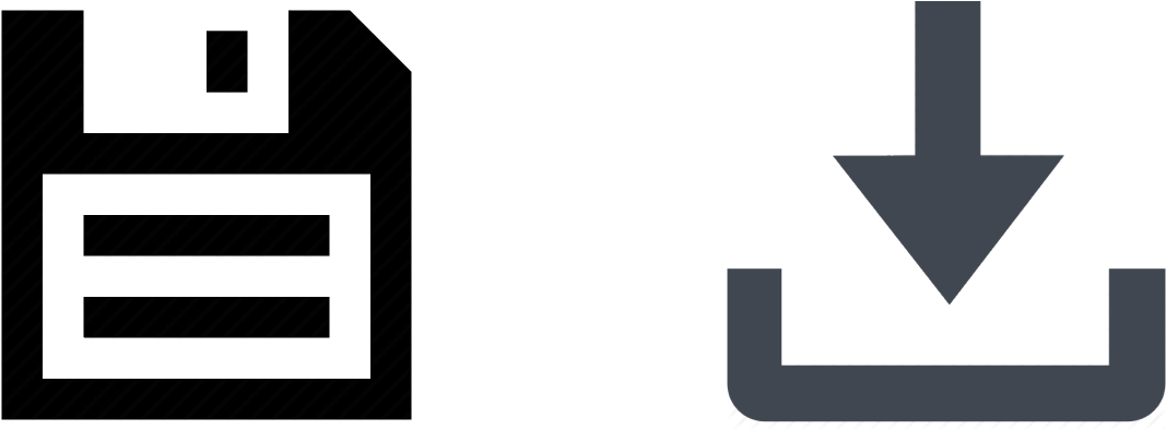 1067x394 Hd Save Icons