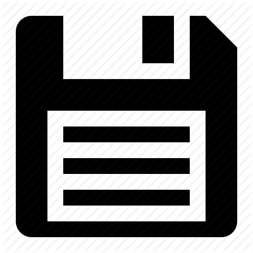 512x512 Save Icon Png Black Vector, Clipart