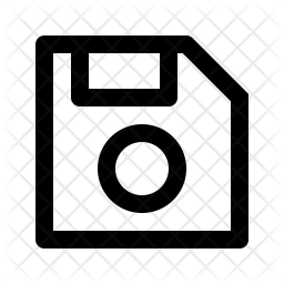 256x256 Save Icon Of Line Style