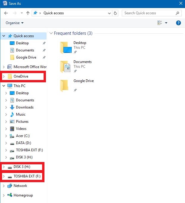 624x683 How Can I Remove Icons In The Save As Dialog Box Solved