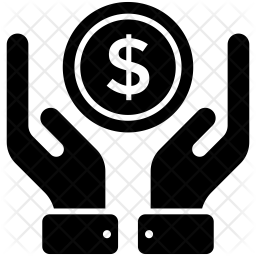 256x256 Save Money Icon Of Glyph Style