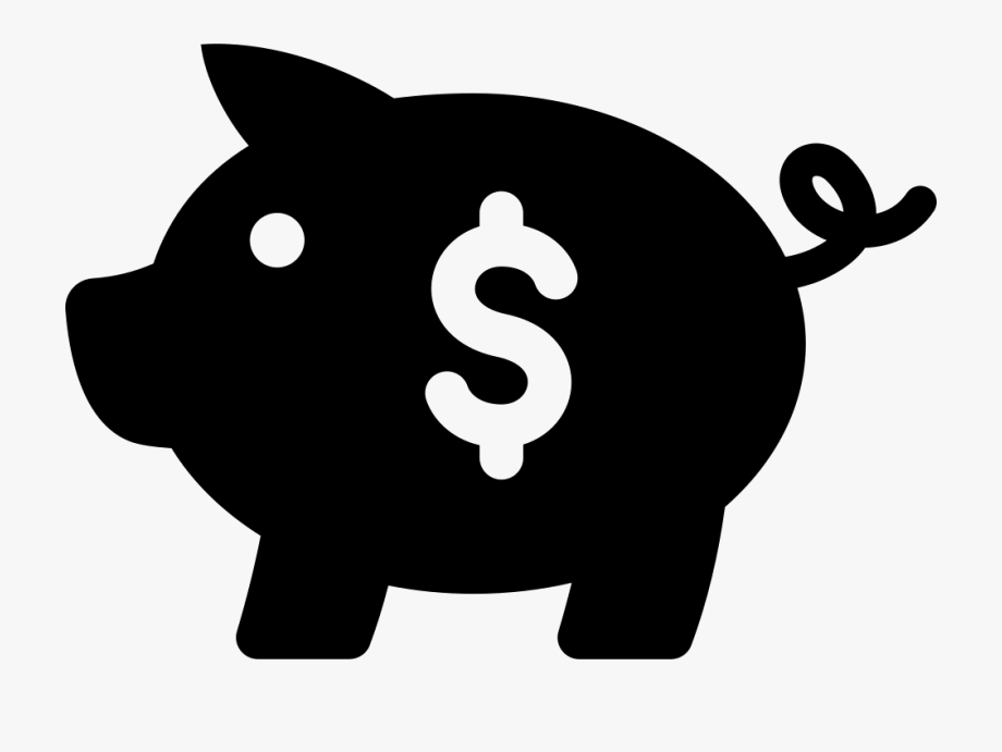 920x691 Piggy Bank Saving Tool Side View With Dollars Sign