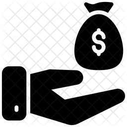 256x256 Saving Money Icon Of Glyph Style
