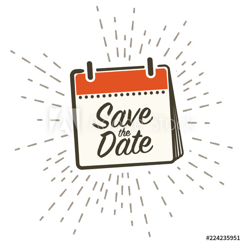 Save The Date Retro Icon With Handwriting, Vector Illustration 500x500 Save The Date Retro Icon With Handwriting, Vector Illustration