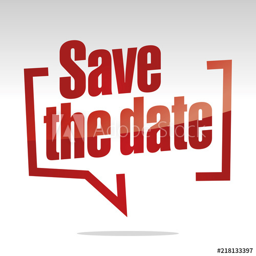 Save The Date In Brackets Speech Red White Isolated Sticker Icon 500x500 Save The Date In Brackets Speech Red White Isolated Sticker Icon