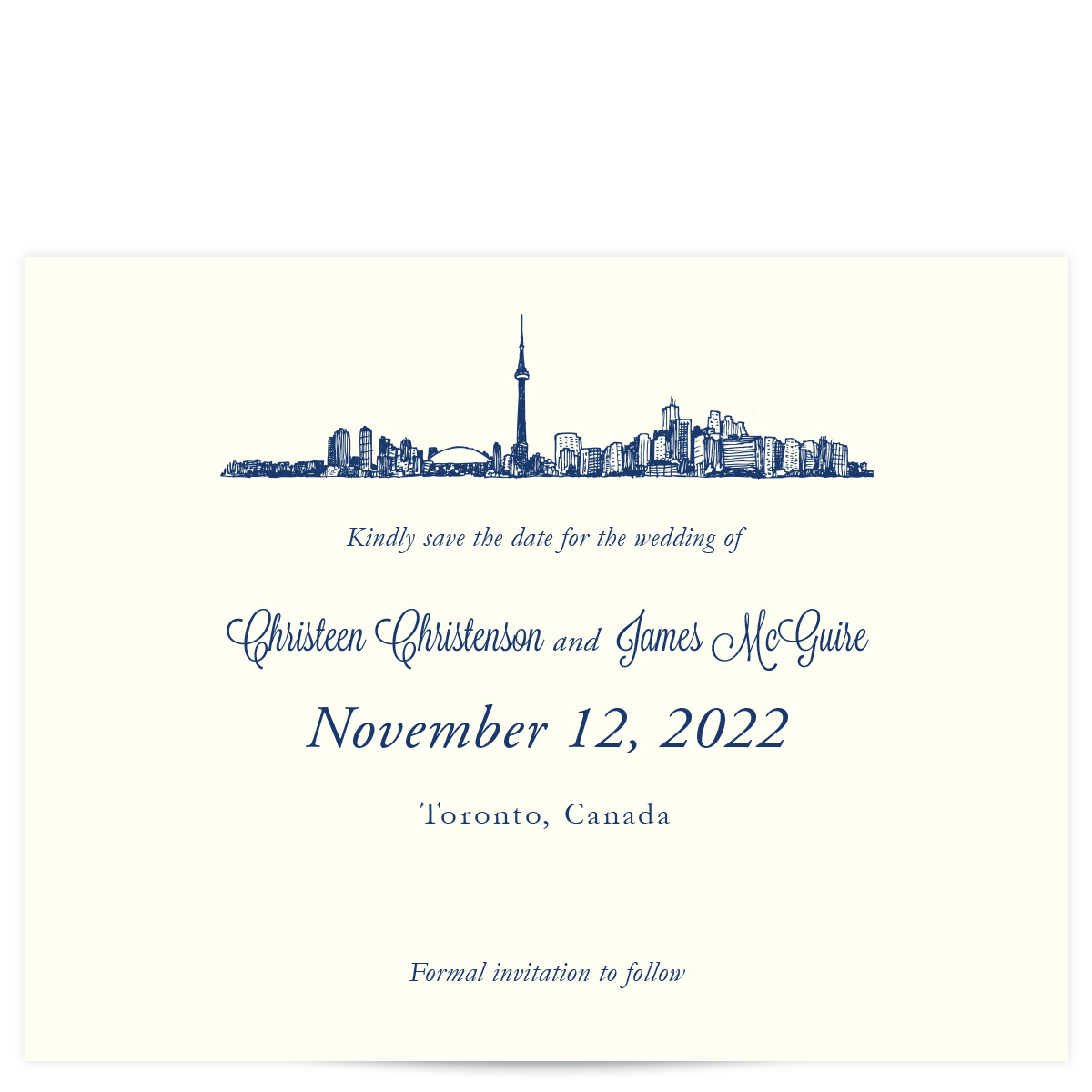 City Skyline Save The Date 1200x1200 City Skyline Save The Date