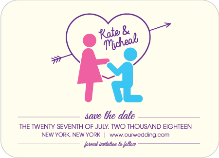 Icon Couple Save The Date Bicyclepaperdesigns 450x324 Icon Couple Save The Date Bicyclepaperdesigns