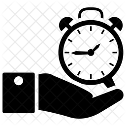 256x256 Save Time Icon Of Glyph Style
