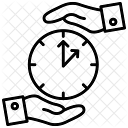 256x256 Save Time Icon Of Line Style