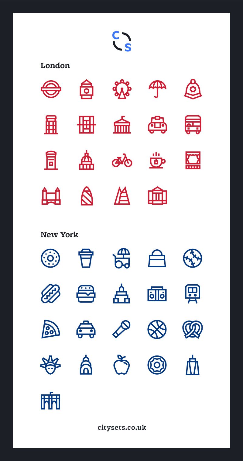 800x1516 City Icons For Your Next Travel App Free! Digital