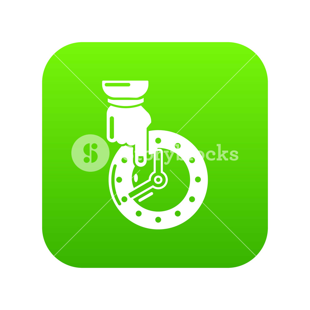 1000x1000 Save Time Icon Green Vector Isolated On White Background Royalty
