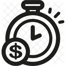 256x256 Time, Saving Icon Of Line Style