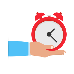 300x300 Save Time Flat Icon Bright