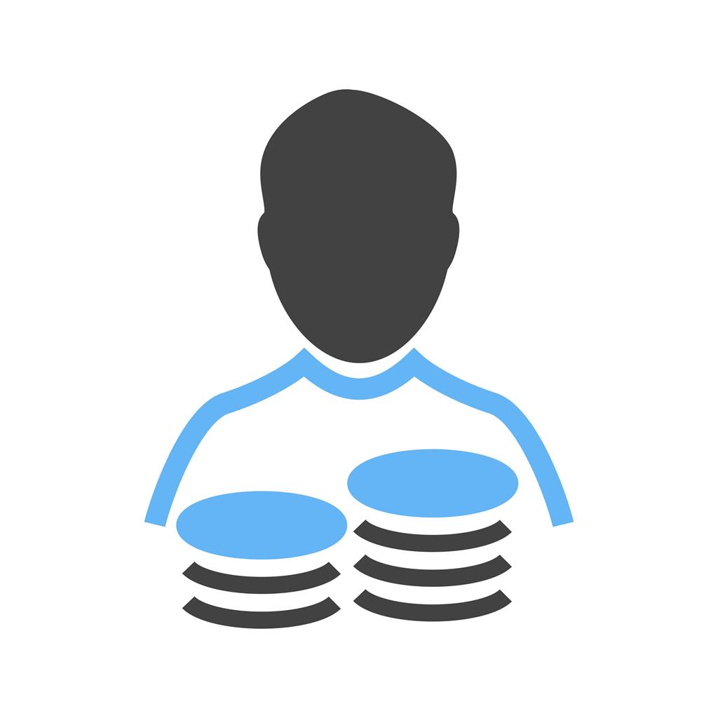 1024x1024 Savings Account Blue Black Icon