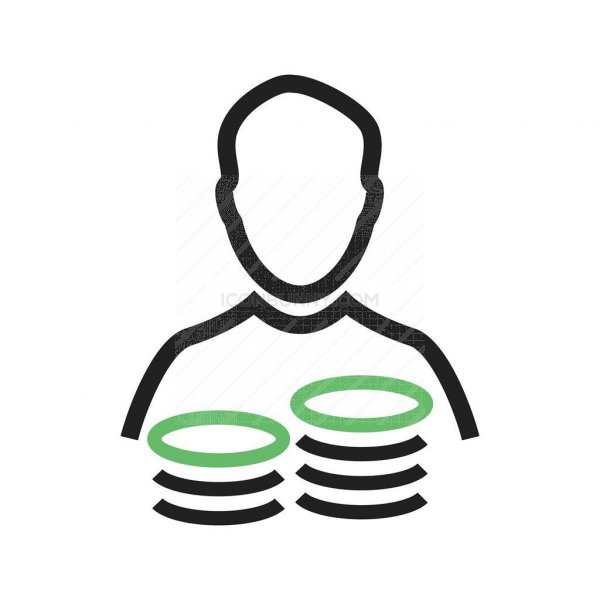 600x600 Savings Account Line Green Black Icon