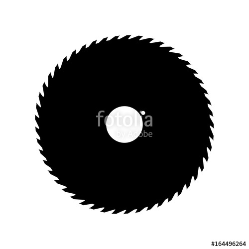 500x500 Circular Saw Blade Black Icon Stock Image And Royalty Free