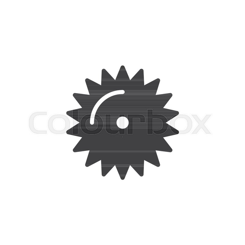 800x800 Saw Blade Icon Vector, Filled Flat Stock Vector Colourbox