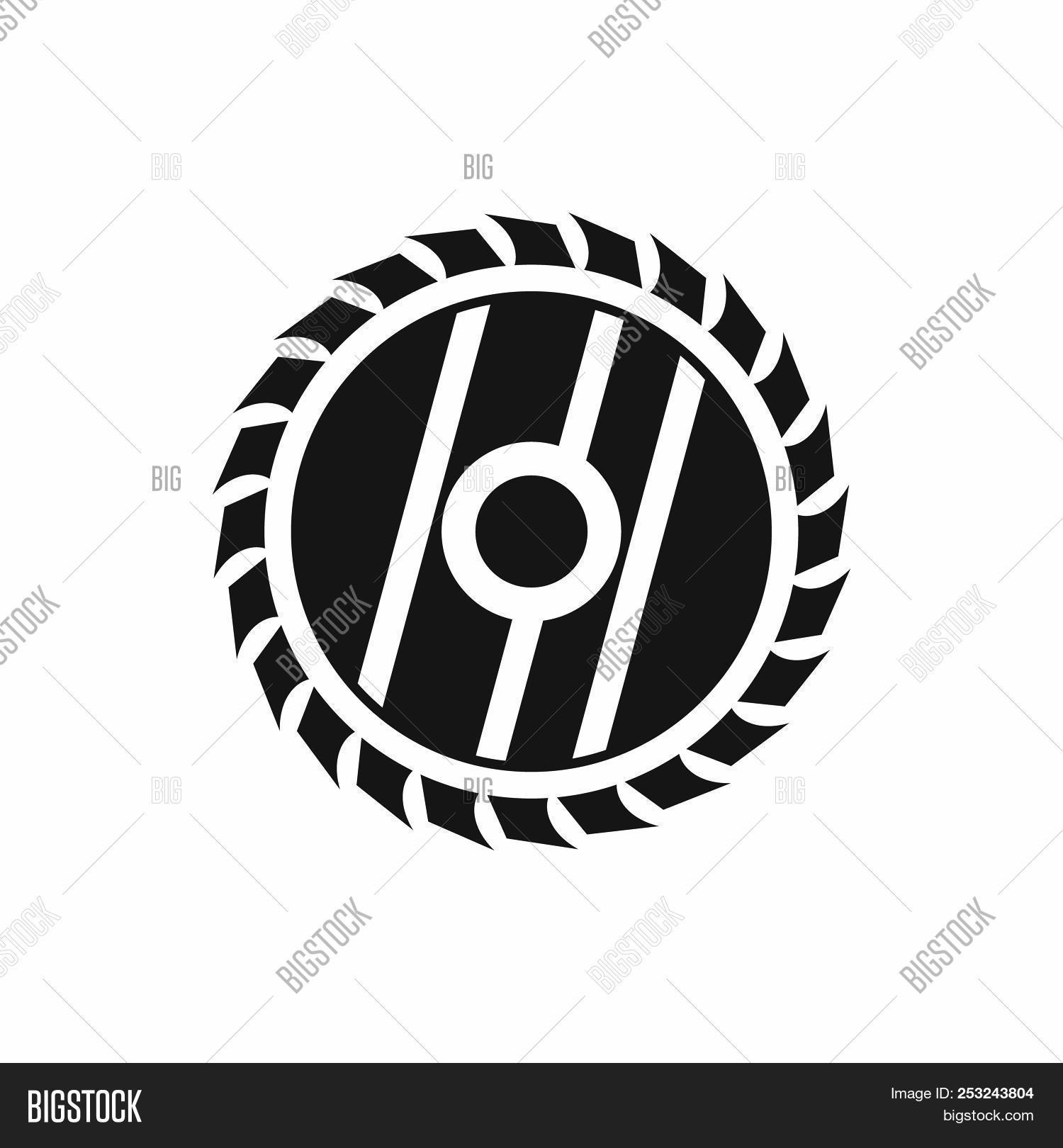 1500x1620 Circular Saw Blade Icon In Simple Style On A White Image