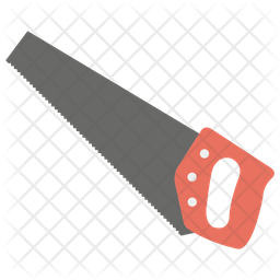 256x256 Hand Saw Icon Of Flat Style