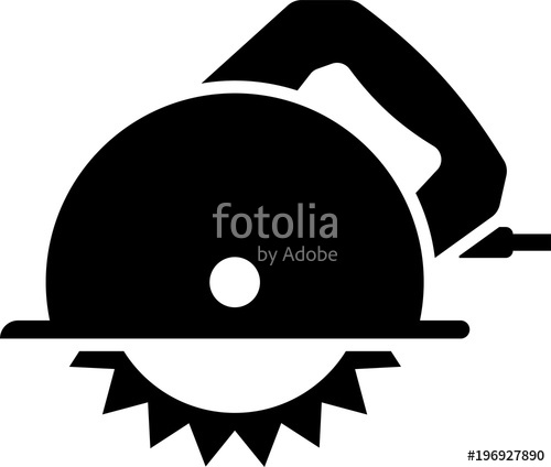 500x424 Power Saw Icon, Circular Saw Icon Stock Image And Royalty Free