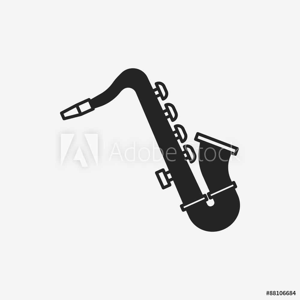 1000x1000 Photo Art Print Saxophone Icon Europosters