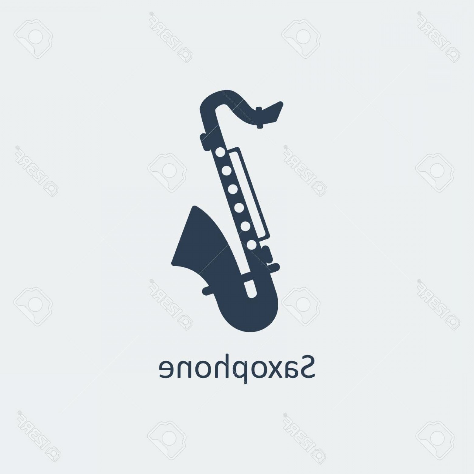 1560x1560 Photostock Vector Saxophone Icon Musical Symbol Silhouette Vector