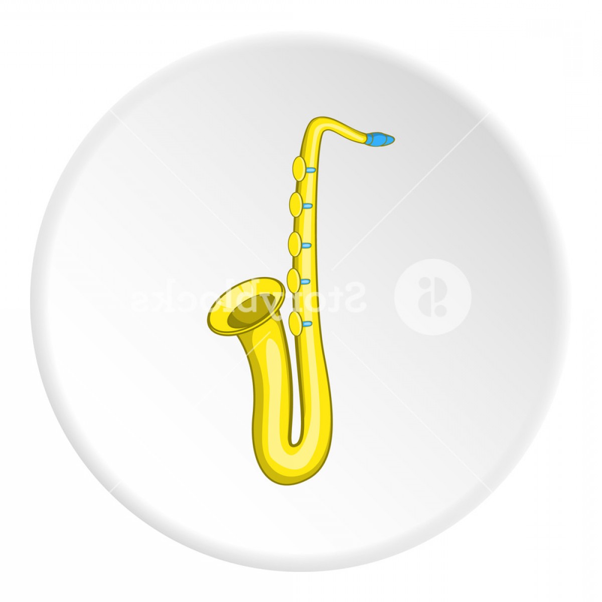 1200x1200 Saxophone Icon Cartoon Illustration Of Saxophone Vector Icon