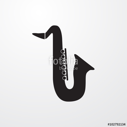 500x500 Saxophone Icon Stock Image And Royalty Free Vector