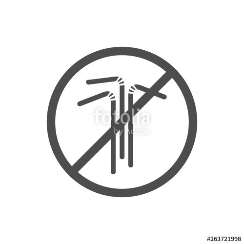 Stop Using Plastic Straws Outline Vector Icon Isolated On White 500x500 Stop Using Plastic Straws Outline Vector Icon Isolated On White