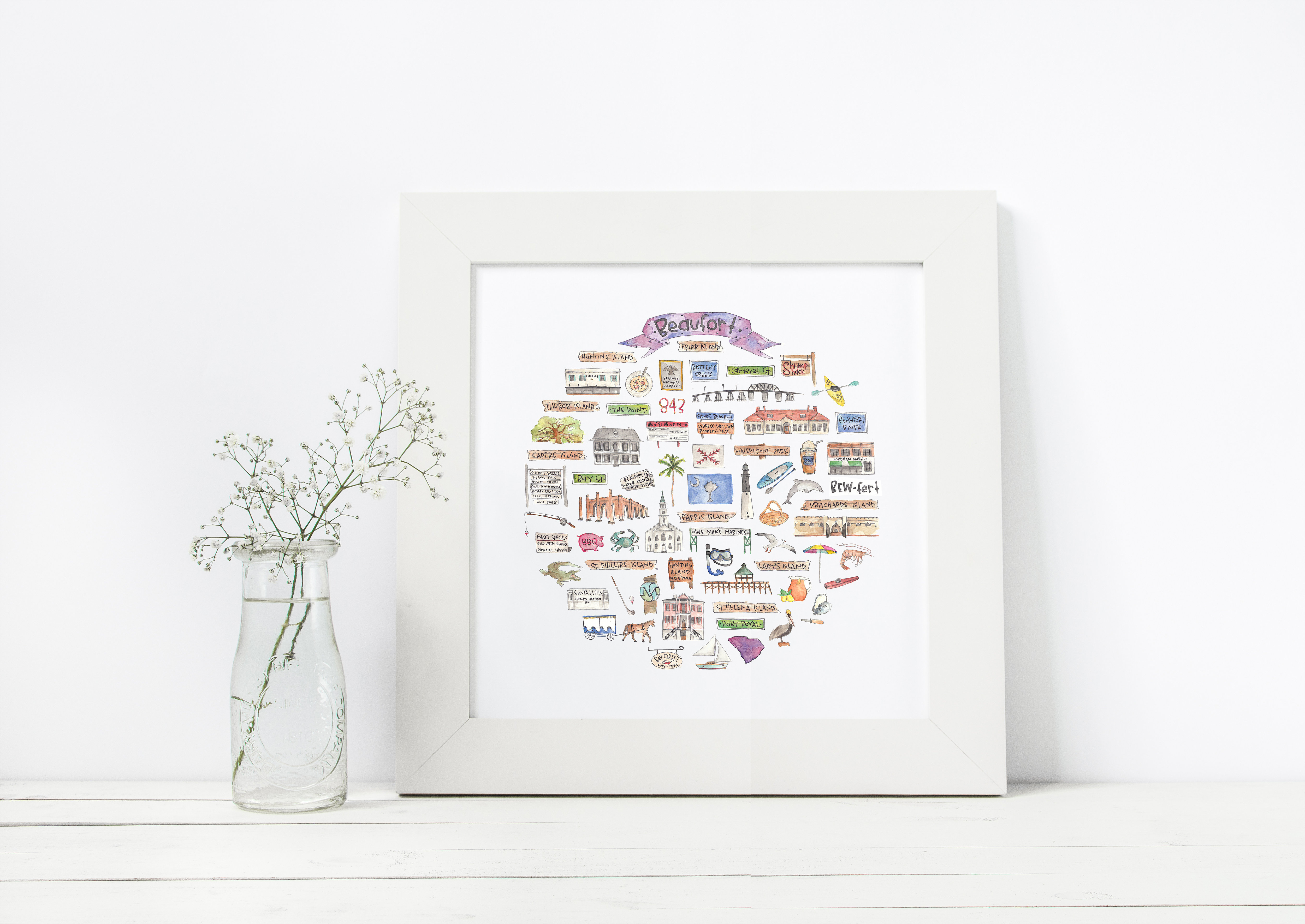 5000x3541 Beaufort Sc Icon Watercolor