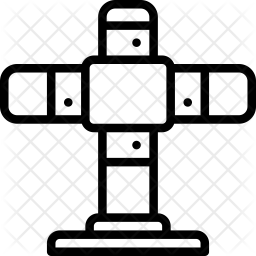 Scaffolding Icon Of Line Style 256x256 Scaffolding Icon Of Line Style