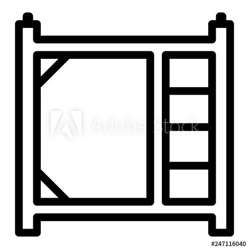 Scaffolding Piece Icon Outline Scaffolding Piece Vector Icon 500x500 Scaffolding Piece Icon Outline Scaffolding Piece Vector Icon